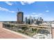 Enjoy stunning skyline views from this terrace, blending urban living with outdoor relaxation at 315 Arlington Ave # 506 & 507, Charlotte, NC 28203