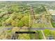 Aerial perspective of a 27-acre wooded lot with approximate boundaries marked, including utility easement at 322 S Main St, Shelby, NC 28152