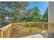 Wooden back deck with natural view at 3420 Caldwell Ridge Pkwy, Charlotte, NC 28213