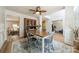 Formal dining room with stylish chairs and a view into the living areas at 3901 Parkers Fry None, Fort Mill, SC 29715