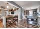 The dining room flows seamlessly to the kitchen and bar area, creating a great entertaining space at 501 8Th Sw Ave, Conover, NC 28613