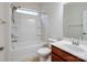 Bathroom with white fixtures and a combined shower and tub at 527 Livingston Dr, Lancaster, SC 29720