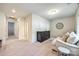 Cozy bonus room with neutral carpet, recessed lighting, and comfortable seating area at 6024 Glenmore Garden Dr, Charlotte, NC 28270