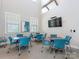 Bright clubhouse room with a high ceiling, comfortable seating and large TV, perfect for gatherings at 804 Birdsong Way, Fort Mill, SC 29715