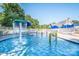 Community splash pool featuring fountains, colorful play structures, and ample space for Gathering fun at 8517 Sandowne Ln, Huntersville, NC 28078