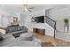 Inviting living room with hardwood floors, and a staircase at 879 Knightsbridge Rd, Fort Mill, SC 29708