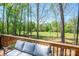 Inviting back deck with peaceful backyard views and comfortable seating at 912 Westside Dr, Newton, NC 28658
