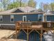 Rear of house with deck and firepit seating area at 912 Westside Dr, Newton, NC 28658