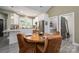 Dining room open to a kitchen and laundry room at 912 Westside Dr, Newton, NC 28658