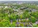 Aerial view of a quiet neighborhood with tree-lined streets at 9209 Rotherham Ln, Charlotte, NC 28216