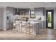 Modern kitchen with stainless steel appliances, marble countertops, and a stylish island with seating at Lot 13 Pleasant Rd, Fort Mill, SC 29708