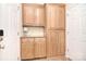 Hallway cabinets and drawers with stone countertop for storage, organization and design at 16610 Blackberry Hills Dr, Midland, NC 28107