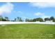Expansive backyard features a green lawn and white vinyl privacy fence at 221 Mountain Island Dr, Statesville, NC 28677