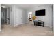 Bright hallway featuring a stylish console table and contemporary fixtures, leading into a well-appointed home at 2220 Atwell Glen Ln, Pineville, NC 28134