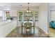Cozy breakfast nook with large windows, offering abundant natural light and serene views of the outdoors at 2805 Bathgate Ln, Matthews, NC 28105