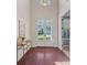 Bright foyer boasts hardwood floors, French doors and stylish decor at 3060 Drummond Ave, Indian Land, SC 29707