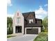 Charming two-story home with a mix of brick and wood siding, a dark roof, and a well-manicured front yard at 4105 Walker Rd, Charlotte, NC 28211