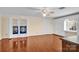 Bonus room features a washer and dryer behind folding doors, plus built-in cabinets and a desk at 4405 3Rd Nw St, Hickory, NC 28601