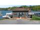 Waterfront property with lake access, private dock, ample parking, and well-maintained landscape at 4405 3Rd Nw St, Hickory, NC 28601