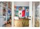 Single bed with unique decorations in a bedroom with lots of colors at 4816 Spring Lake Dr # B, Charlotte, NC 28212