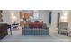 Cozy living room with kitchen and dining area view, perfect for entertaining at 6222 Meadow Glen Ln, Harrisburg, NC 28075