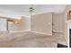 Spacious living room showing open floorplan and fireplace at 7536 Bimini Ct, Sherrills Ford, NC 28673
