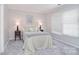 Cozy bedroom with carpet, a comfortable bed, and matching bedside tables at 8257 Legare Ct, Charlotte, NC 28210