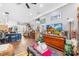 Open-concept living room and kitchen area with stylish furnishings and ample space at 911 Earl St, Shelby, NC 28150