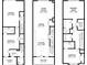 Detailed floor plan featuring a garage, three bedrooms, a living room, and a kitchen at 921 E 36Th St, Charlotte, NC 28205