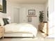 Cozy bedroom featuring a comfortable bed, stylish nightstand, and neutral decor at 1512 Croydon St, Indian Land, SC 29707