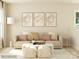 Bright living room with neutral tones, stylish seating, and modern decor at 1512 Croydon St, Indian Land, SC 29707