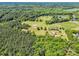 Aerial view of lush green landscape with surrounding trees and neighboring properties in a country setting at 2251 Old Applewood Ln # 9, Iron Station, NC 28080