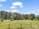 A fenced in yard with grassy fields and forested area provides privacy at 2251 Old Applewood Ln # 9, Iron Station, NC 28080