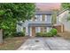 Charming two-story home with light-blue siding, white shutters, well-maintained landscaping, and a concrete driveway at 248 Pangle Dr, Charlotte, NC 28217