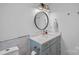 Stylish bathroom featuring a modern vanity with a white countertop and updated fixtures at 300 Yacht Rd, Mooresville, NC 28117