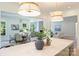 Spacious kitchen island with an open concept view of the dining and living areas at 5010 Ohm Ln, Charlotte, NC 28270
