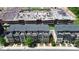 Aerial view of modern townhomes with rooftop patios, set against a backdrop of ongoing construction and community development at 510 Music Hall Way, Charlotte, NC 28203