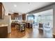 Bright kitchen showcasing stainless steel appliances, granite countertops, and a cozy breakfast nook at 5628 Selkirkshire Rd, Charlotte, NC 28278