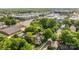 A charming neighborhood with mature trees and well-maintained homes is captured from an aerial perspective at 700 Oakland Ave, Charlotte, NC 28204