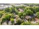 A charming neighborhood with mature trees and well-maintained homes is captured from an aerial perspective at 700 Oakland Ave, Charlotte, NC 28204