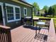 Outdoor deck featuring a grill and a table with chairs, perfect for enjoying a barbecue and outdoor space at 788 N Main St, Mount Pleasant, NC 28124