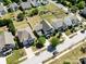 Aerial view of neighborhood highlighting the layout of the homes and the community at 79411 Ridgehaven Rd, Indian Land, SC 29720