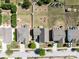 Aerial view of homes showcasing well-manicured lawns, and a community with convenient street access at 79411 Ridgehaven Rd, Indian Land, SC 29720