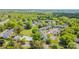 Aerial view of the apartment complex showcasing lush greenery and community pool at 10967 Harrowfield Rd, Charlotte, NC 28226