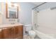 Bathroom featuring a combination of a tub and shower at 10967 Harrowfield Rd, Charlotte, NC 28226