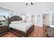 Bright main bedroom with ensuite bathroom, large windows and wood flooring at 1103 Hillcrest Ridge Dr, Salisbury, NC 28146