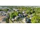Aerial view of homes surrounded by green trees in an urban setting, showcasing the community at 1121 N Alexander St, Charlotte, NC 28206