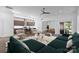 Bright and airy living room leading to the kitchen and dining area, perfect for modern living at 1121 N Alexander St, Charlotte, NC 28206