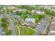 Aerial view of the community with pool, tennis courts, clubhouse, and plenty of parking at 12357 Copper Mountain Blvd, Charlotte, NC 28277