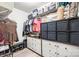 This walk-in closet features custom shelving, drawers, and ample storage space at 12357 Copper Mountain Blvd, Charlotte, NC 28277